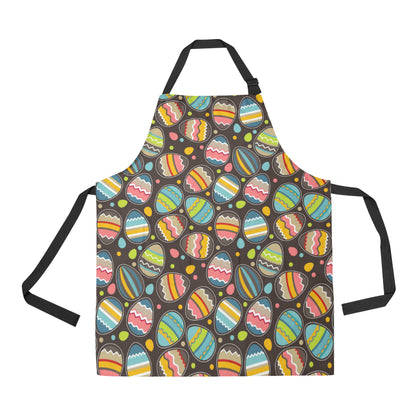 Easter Eggs Pattern Print Design RB03 Apron with Pocket