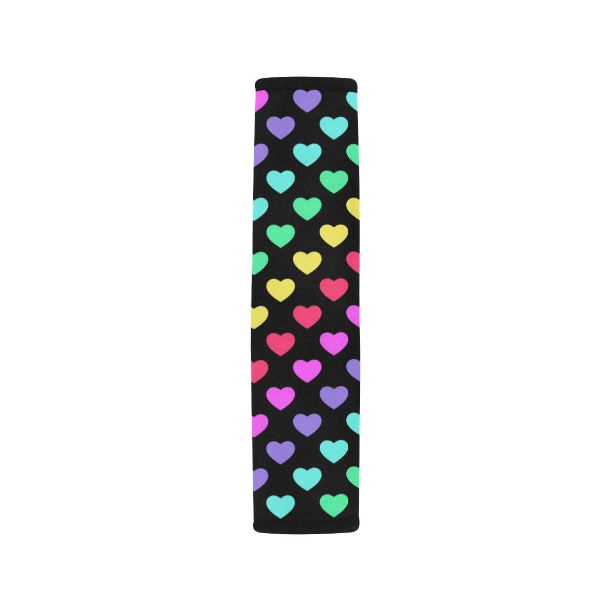 Heart Rainbow Pattern Print Design HE02 Car Seat Belt Cover