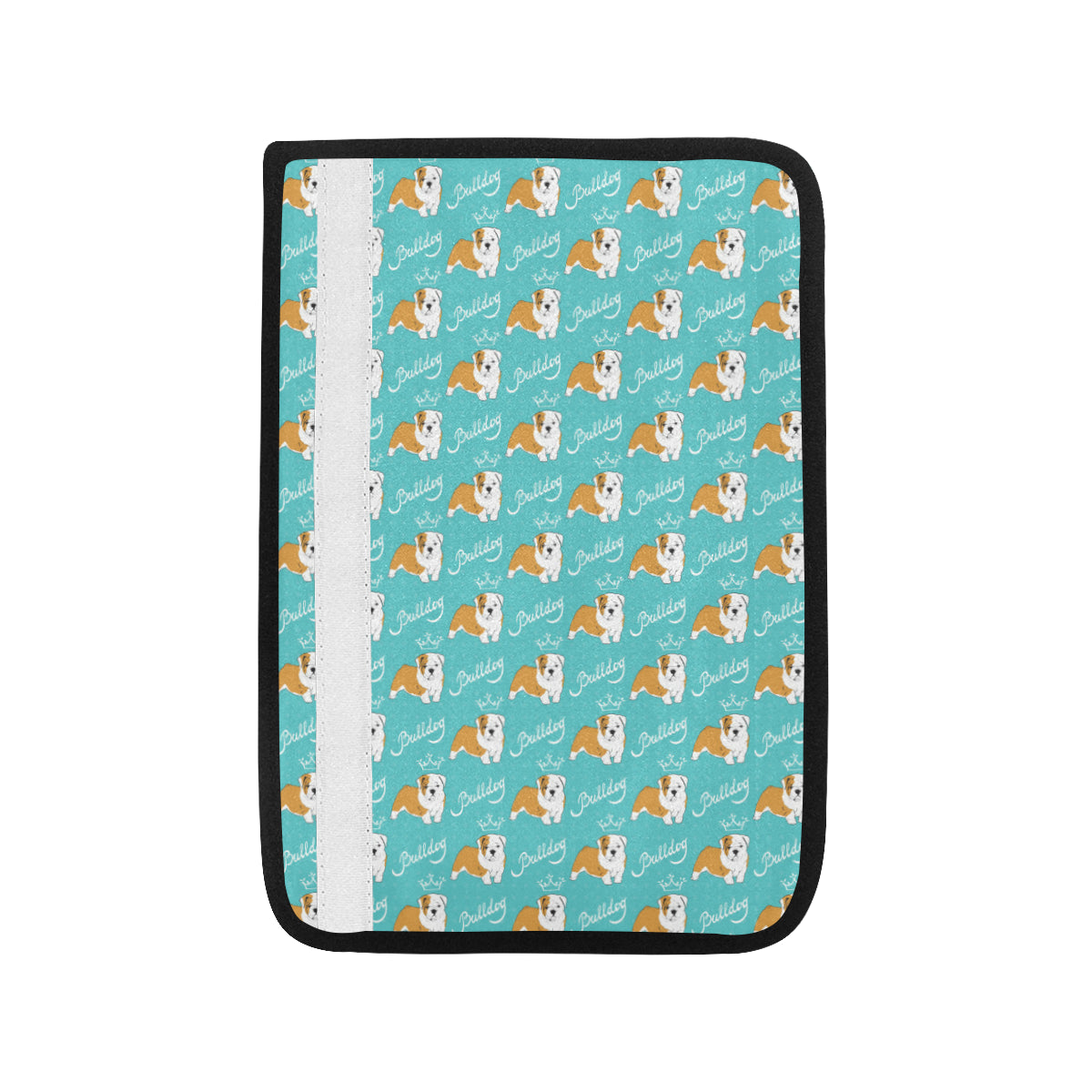 Bulldogs Pattern Print Design 05 Car Seat Belt Cover