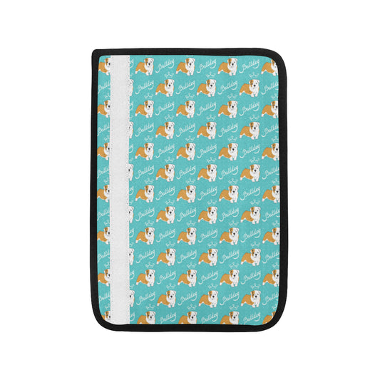 Bulldogs Pattern Print Design 05 Car Seat Belt Cover