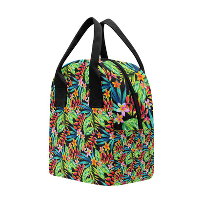 Heliconia Pattern Print Design HL09 Insulated Lunch Bag