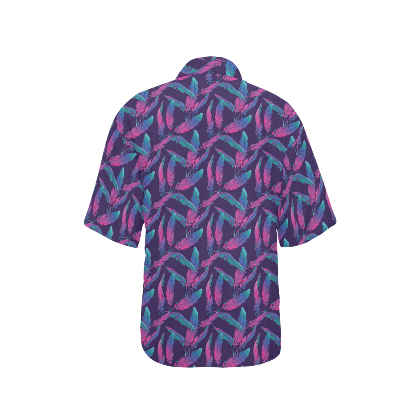 Banana Leaf Pattern Print Design 08 Women's Hawaiian Shirt