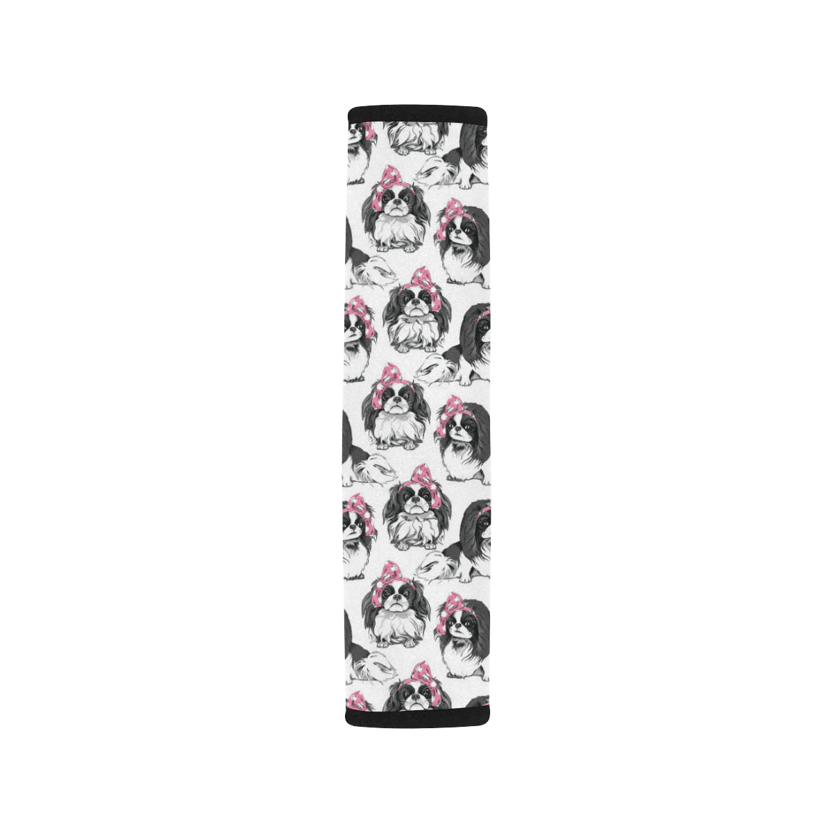 Japanese Chin Pattern Print Design 01 Car Seat Belt Cover