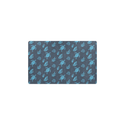 Sea Turtle Print Design LKS307 Kitchen Mat