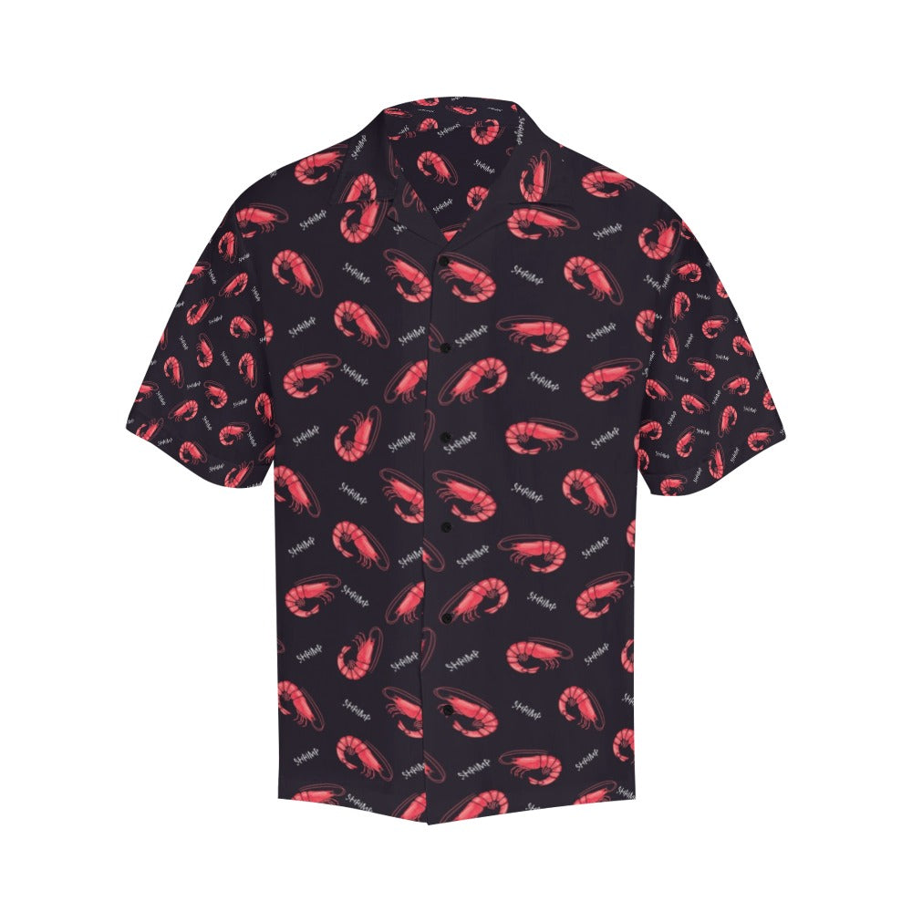 Shrimp Print Design LKS302 Men's Hawaiian Shirt