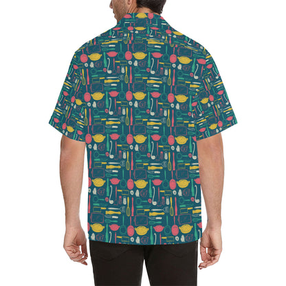 Cooking Kitchen Tools Pattern Print Design 01 Men's Hawaiian Shirt