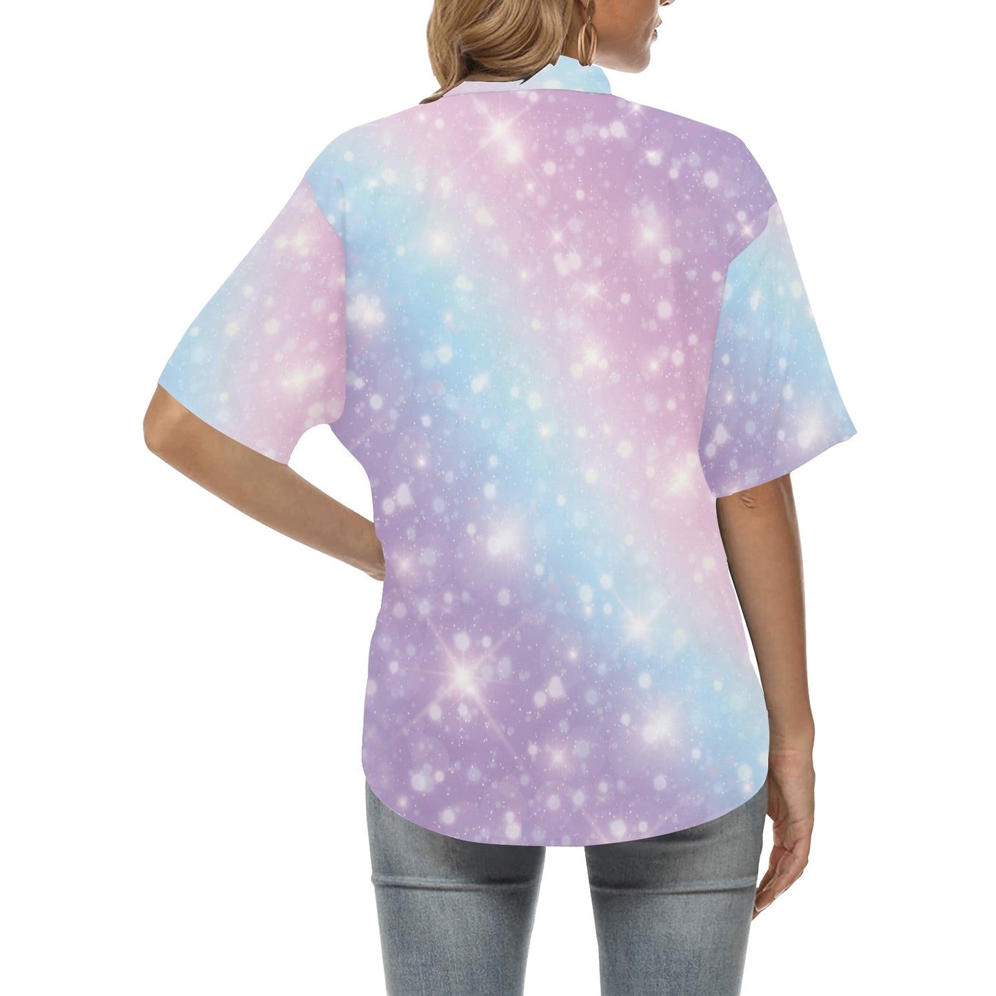Cosmic Pastel Pattern Print Design 02 Women's Hawaiian Shirt