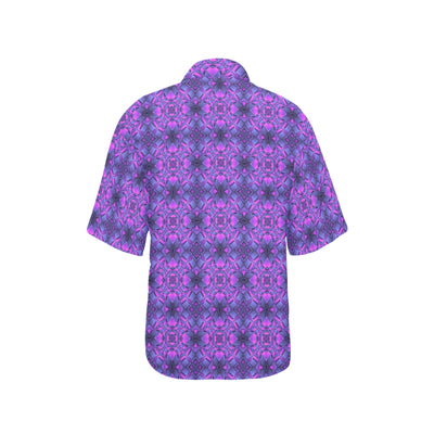 kaleidoscope Pattern Print Design Women's Hawaiian Shirt