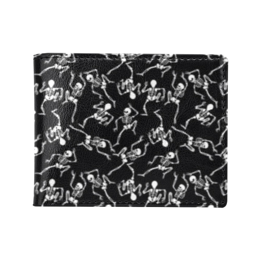 Skeleton Style Print Men's ID Card Wallet