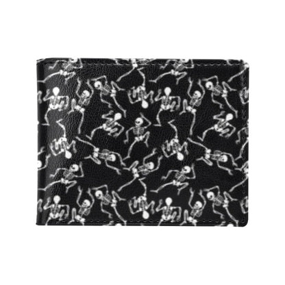 Skeleton Style Print Men's ID Card Wallet