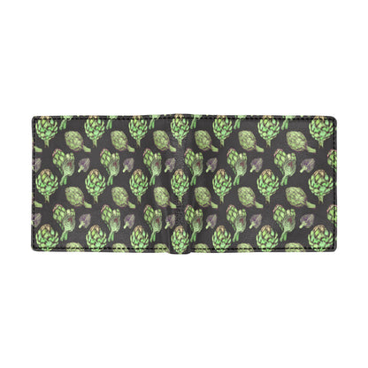 Artichoke Pattern Print Design 02 Men's ID Card Wallet