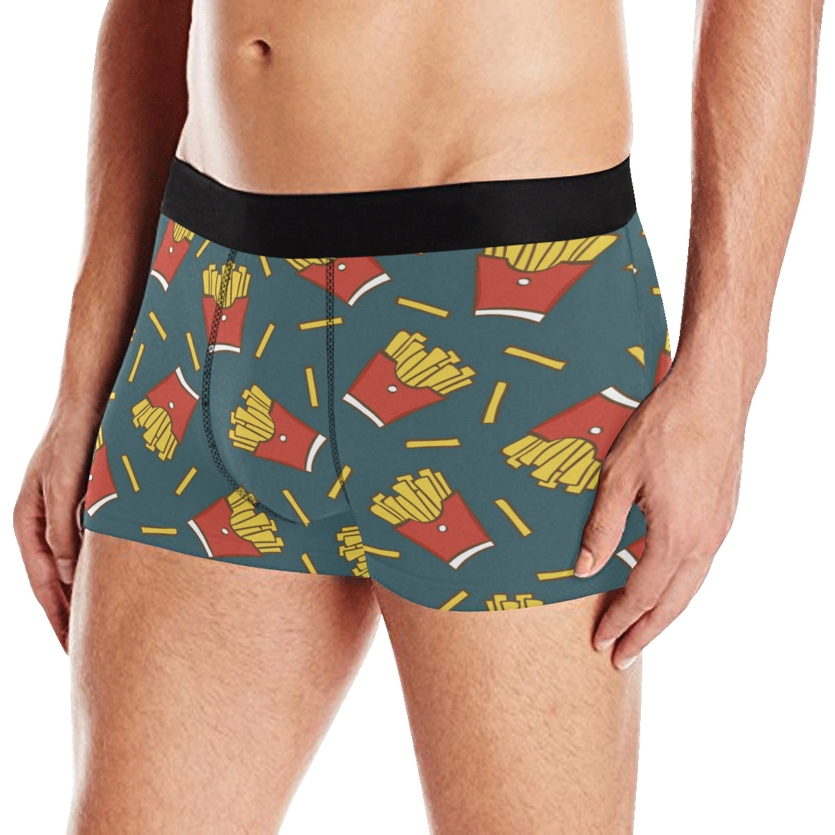 French Fried Pattern Print Design 04 Men's Boxer Briefs