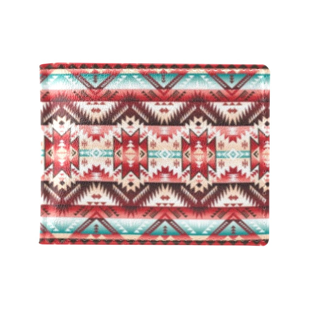 Aztec Western Style Print Pattern Men's ID Card Wallet