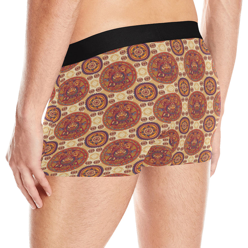 Calendar Aztec Pattern Print Design 01 Men's Boxer Briefs