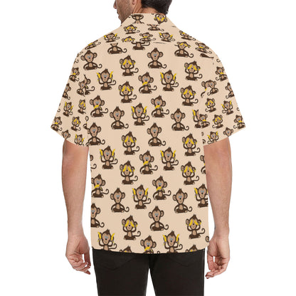 Monkey Pattern Print Design 03 Men's Hawaiian Shirt