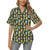 Cactus Neon Style Print Pattern Women's Hawaiian Shirt