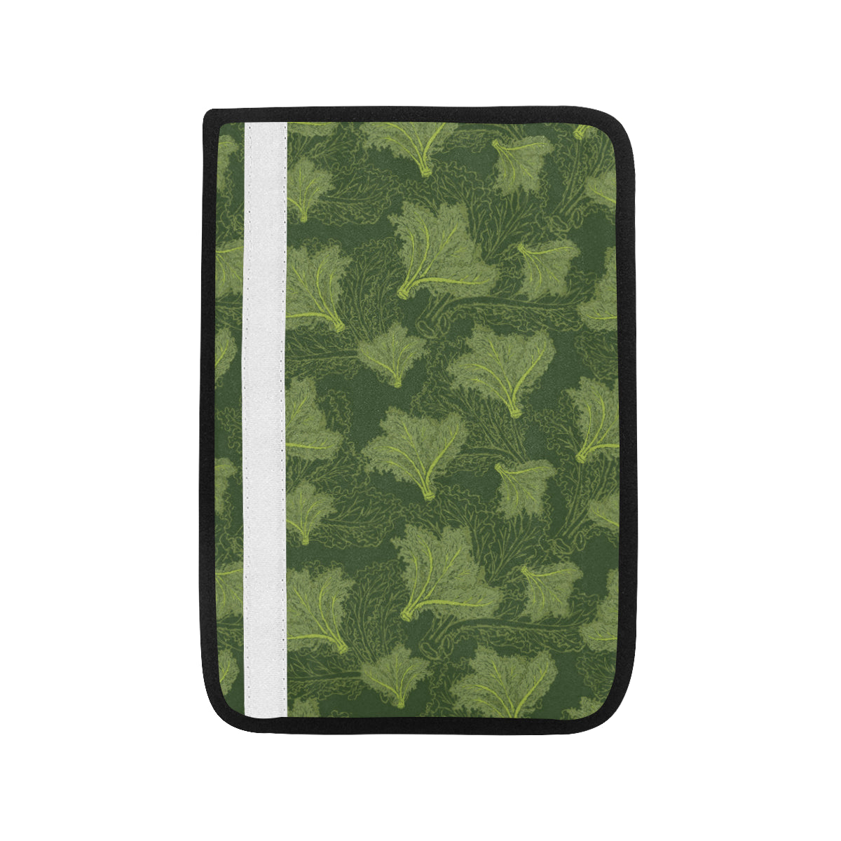 Kale Pattern Print Design 01 Car Seat Belt Cover