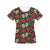 Sugar Skull Red Rose Print Design LKS301 Women's  T-shirt