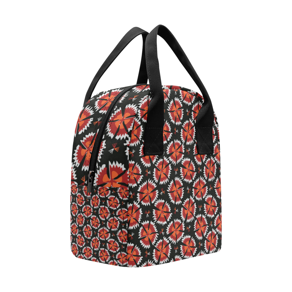 Carnations Pattern Print Design CN03 Insulated Lunch Bag