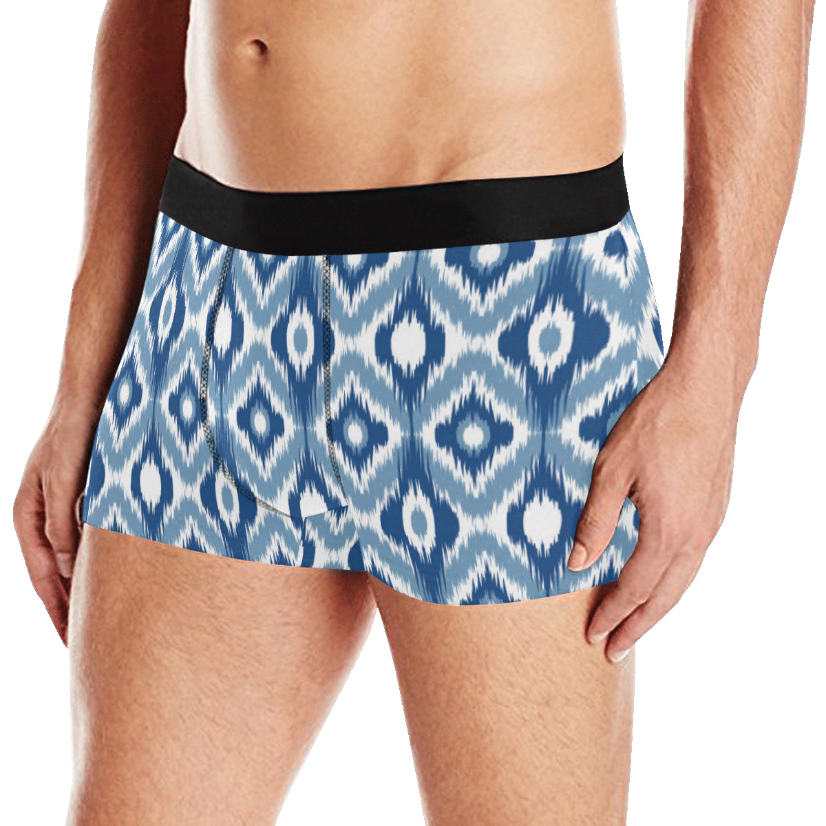 Ikat Pattern Print Design 03 Men's Boxer Briefs