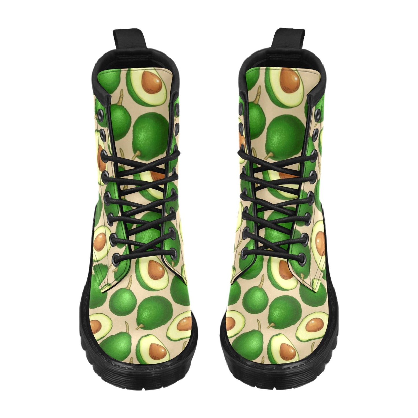 Avocado Pattern Print Design AC010 Women's Boots