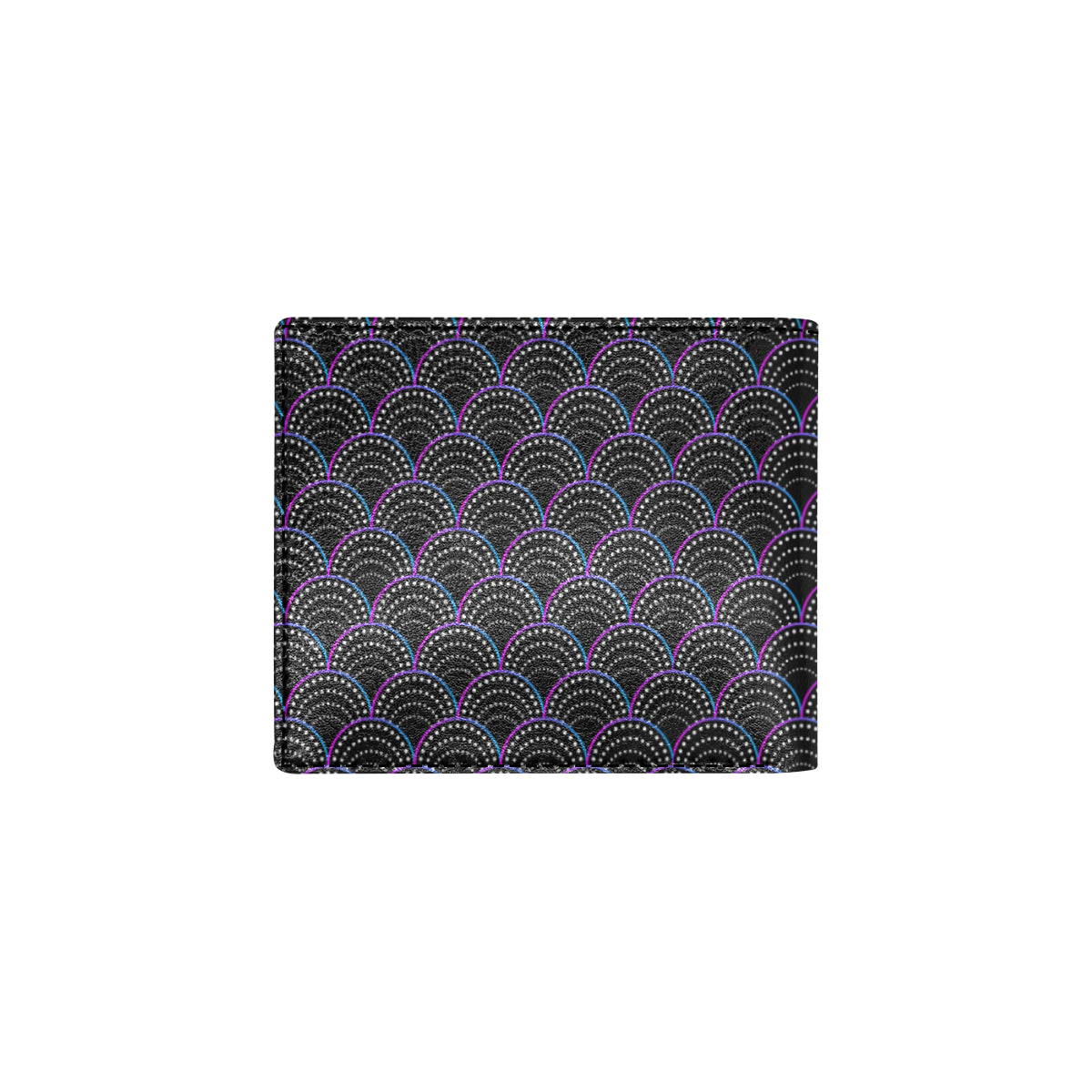 Mermaid Pattern Print Design 09 Men's ID Card Wallet