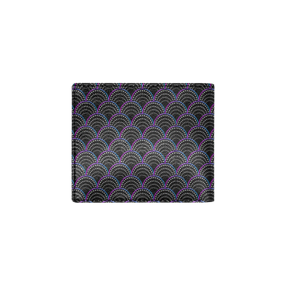 Mermaid Pattern Print Design 09 Men's ID Card Wallet