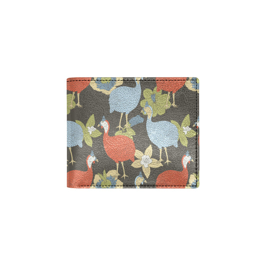 Guinea Fowl Pattern Print Design 02 Men's ID Card Wallet
