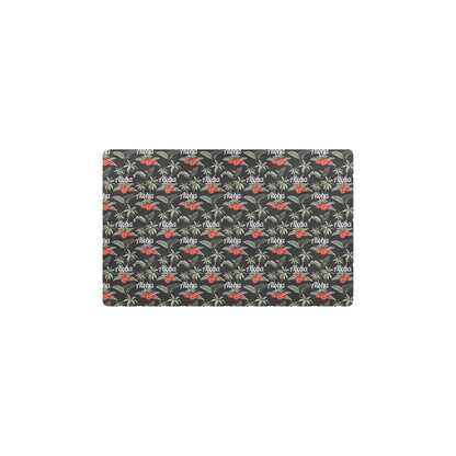 Aloha Palm Tree Design Themed Print Kitchen Mat