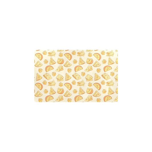 Cheese Pattern Print Design 01 Kitchen Mat