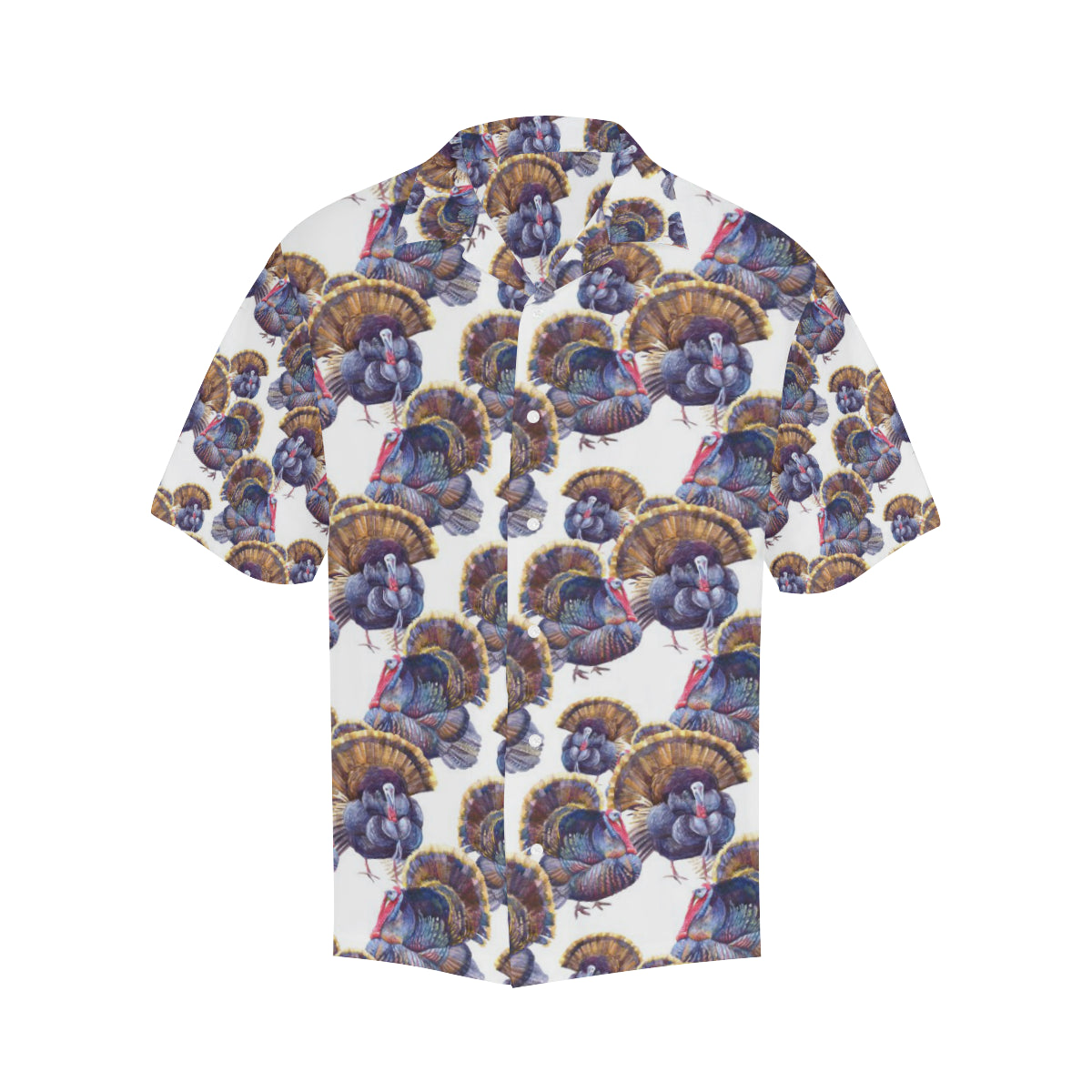 Turkey Pattern Print Design 01 Men's Hawaiian Shirt