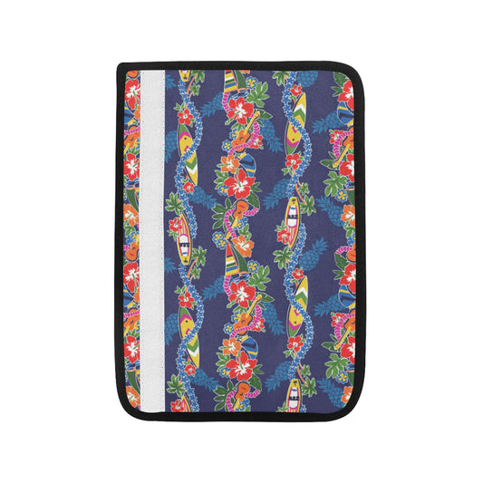 Hawaiian Themed Pattern Print Design H04 Car Seat Belt Cover