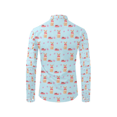 Chihuahua Pattern Print Design 05 Men's Long Sleeve Shirt