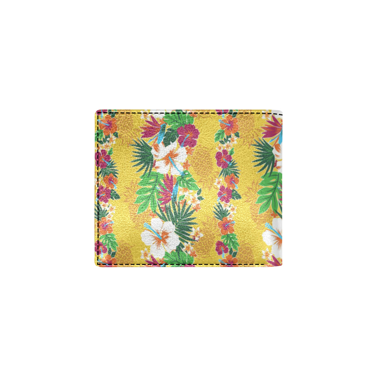 Hawaiian Themed Pattern Print Design H09 Men's ID Card Wallet