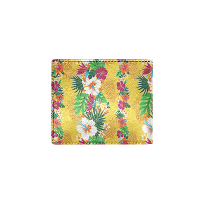 Hawaiian Themed Pattern Print Design H09 Men's ID Card Wallet