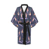 Bird Of Paradise Pattern Print Design BOP015 Women Kimono Robe