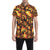 Flame Fire Design Pattern Men's Short Sleeve Button Up Shirt