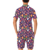 Flower Power Peace Design Print Men's Romper