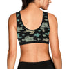 Sea Turtle Stamp Pattern Sports Bra