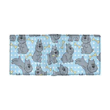 Schnauzers Pattern Print Design A02 Men's ID Card Wallet