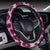 Leopard Pattern Print Design 02 Steering Wheel Cover with Elastic Edge