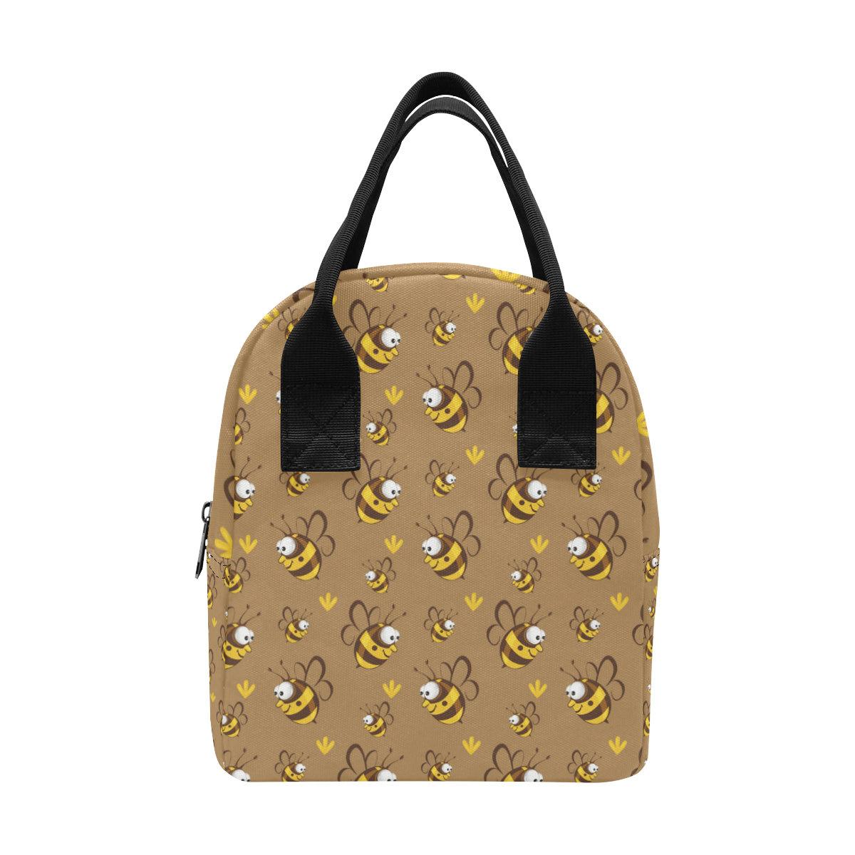 Bee Pattern Print Design BEE09 Insulated Lunch Bag