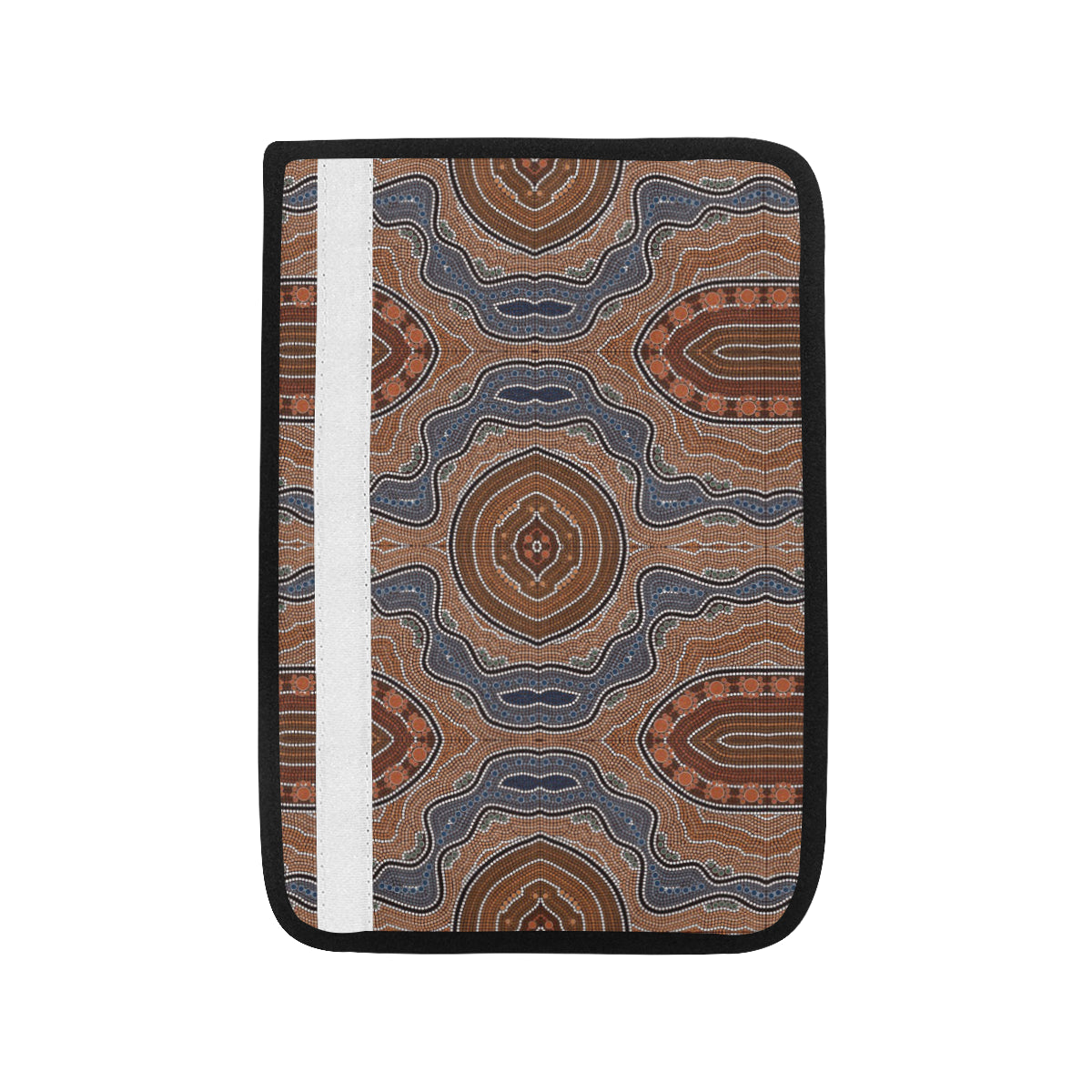 Aboriginal Pattern Print Design 01 Car Seat Belt Cover