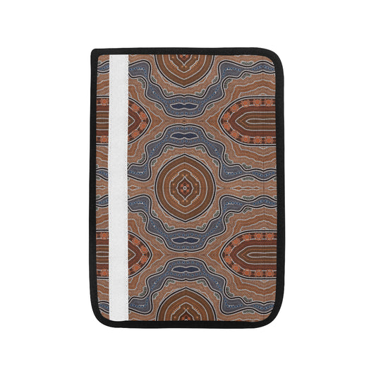 Aboriginal Pattern Print Design 01 Car Seat Belt Cover