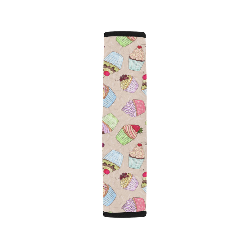 Cupcake Pattern Print Design CP06 Car Seat Belt Cover