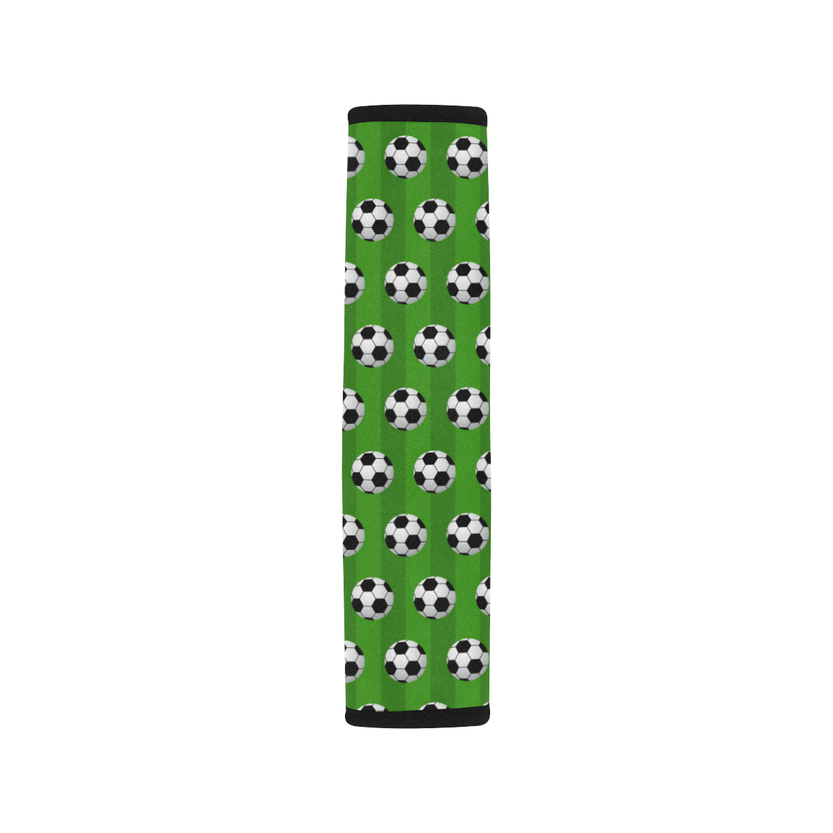 Soccer Ball Green Backgrpund Print Car Seat Belt Cover