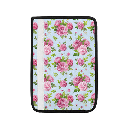 Rose Pink Pattern Print Design RO08 Car Seat Belt Cover