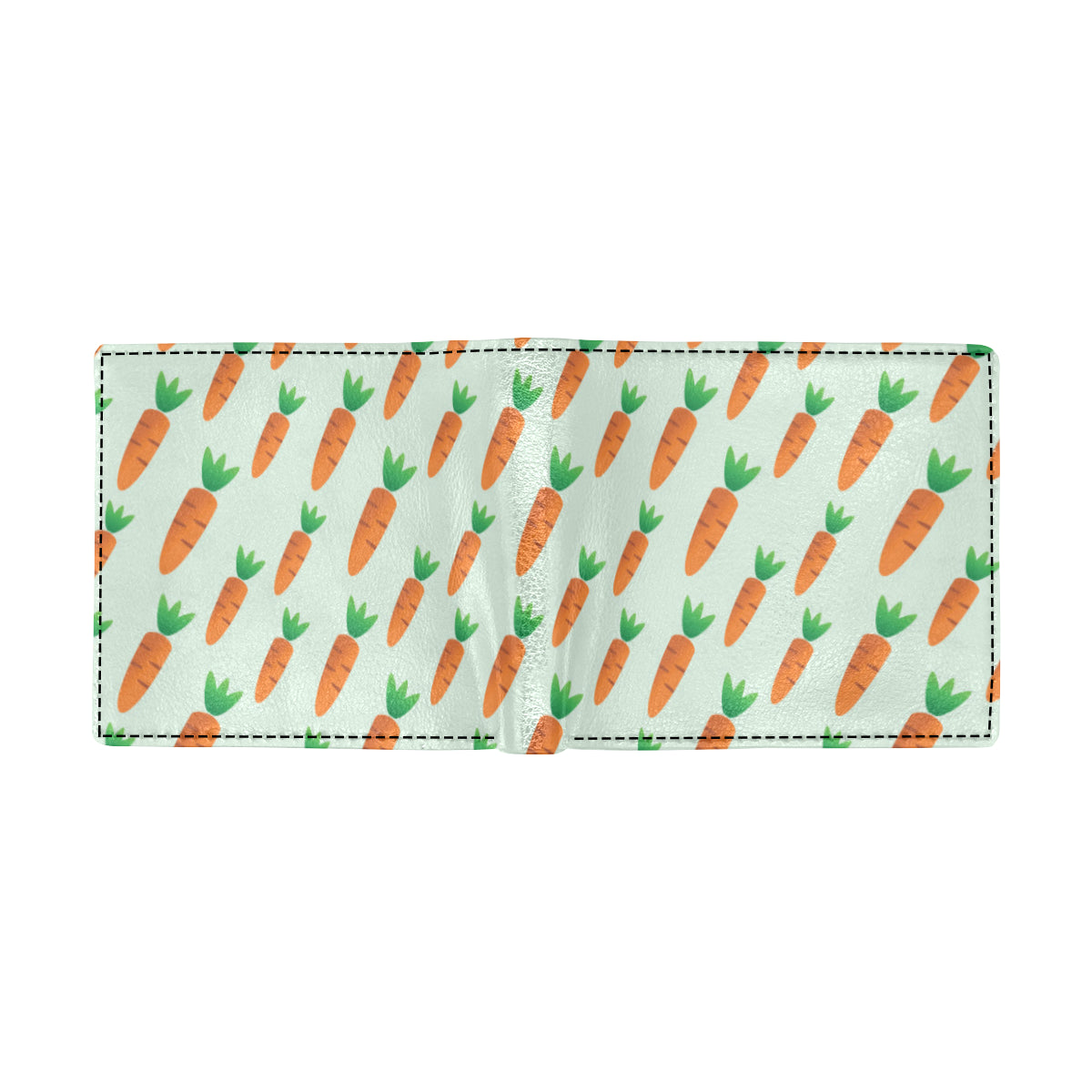 Carrot Pattern Print Design 05 Men's ID Card Wallet