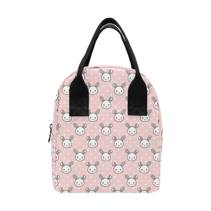Rabbit Pattern Print Design RB02 Insulated Lunch Bag