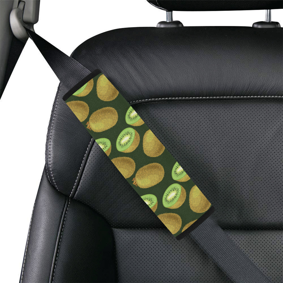 Kiwi Pattern Print Design KW04 Car Seat Belt Cover